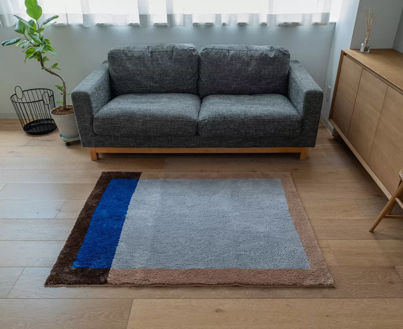 001490 FRAME BLOCK HOOK RUG 100×140