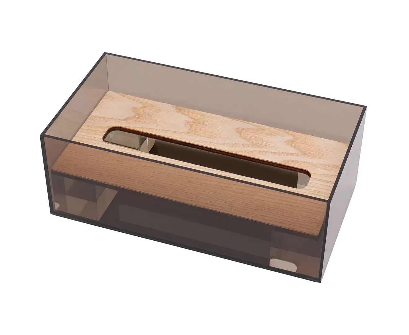 003439 ACRYLIC & WOOD TISSUE CASE