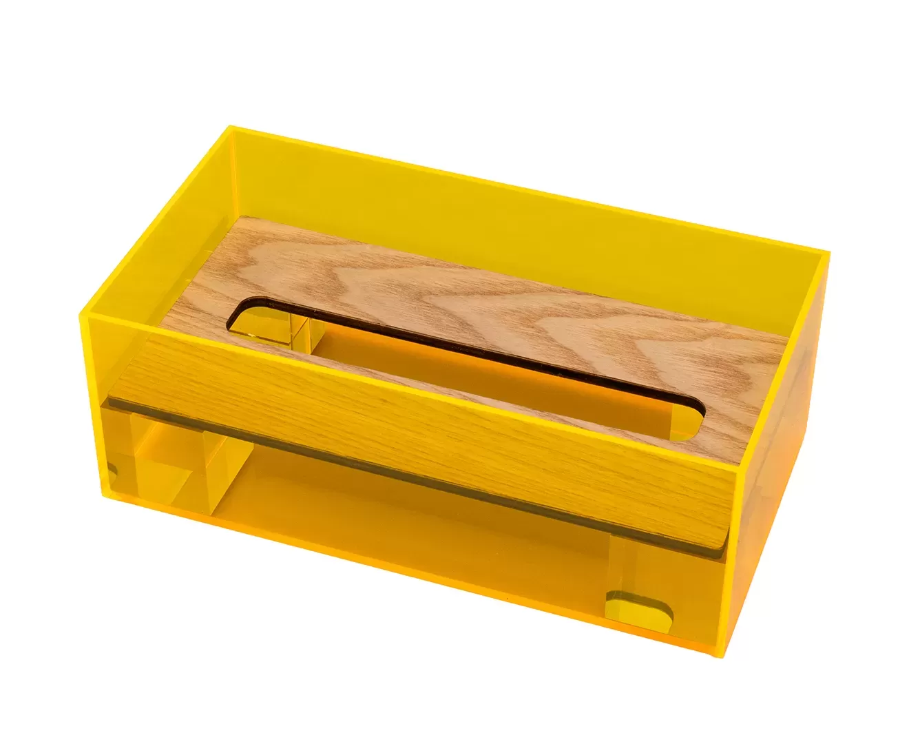 003439 ACRYLIC & WOOD TISSUE CASE