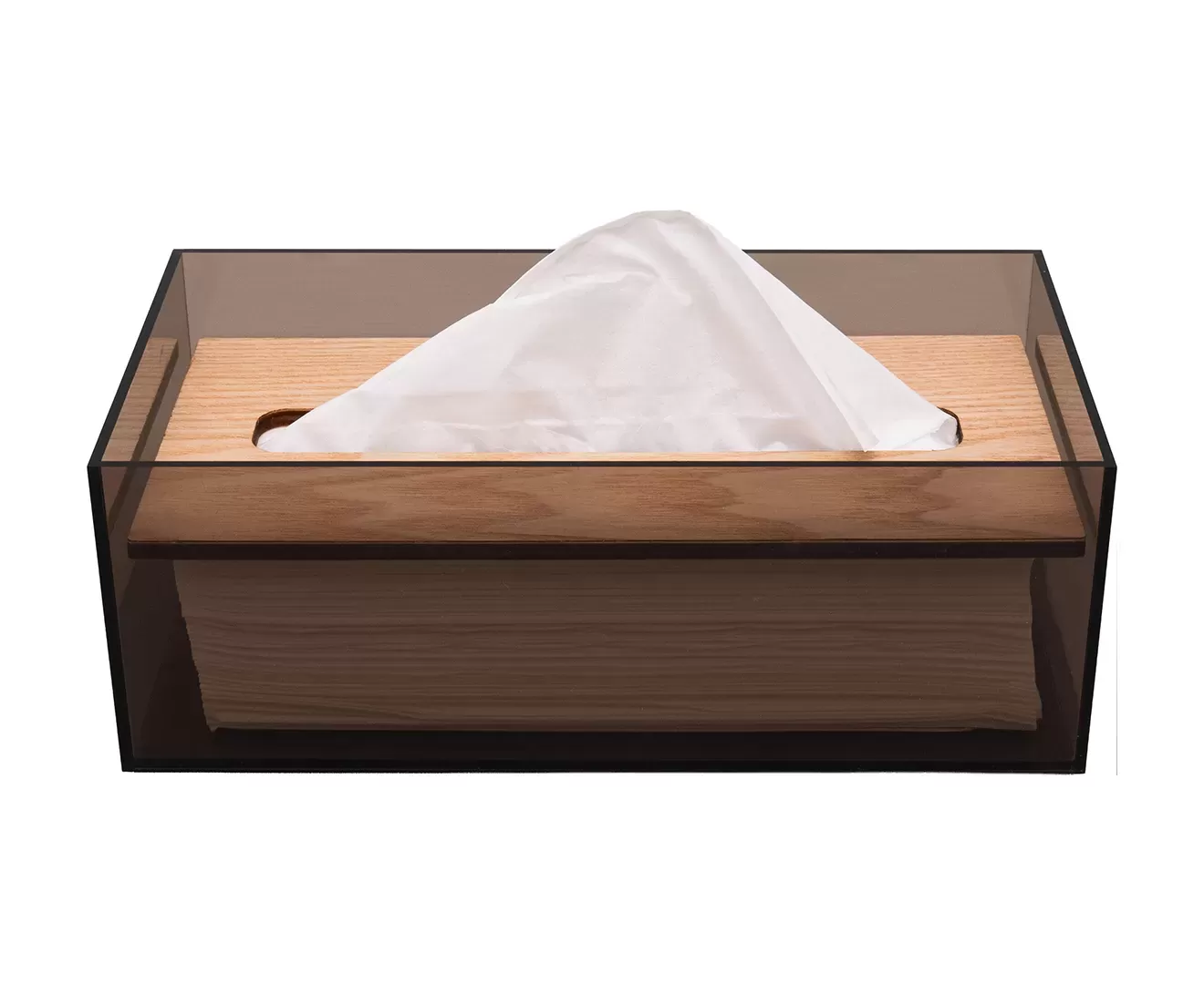 003439 ACRYLIC & WOOD TISSUE CASE