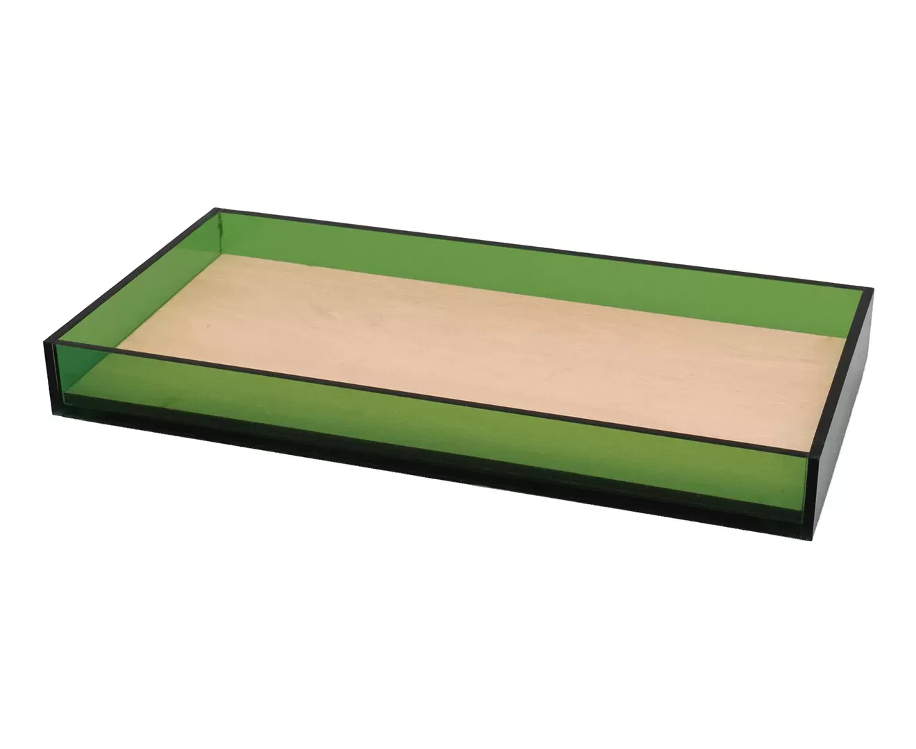 003440 ACRYLIC & WOOD TRAY