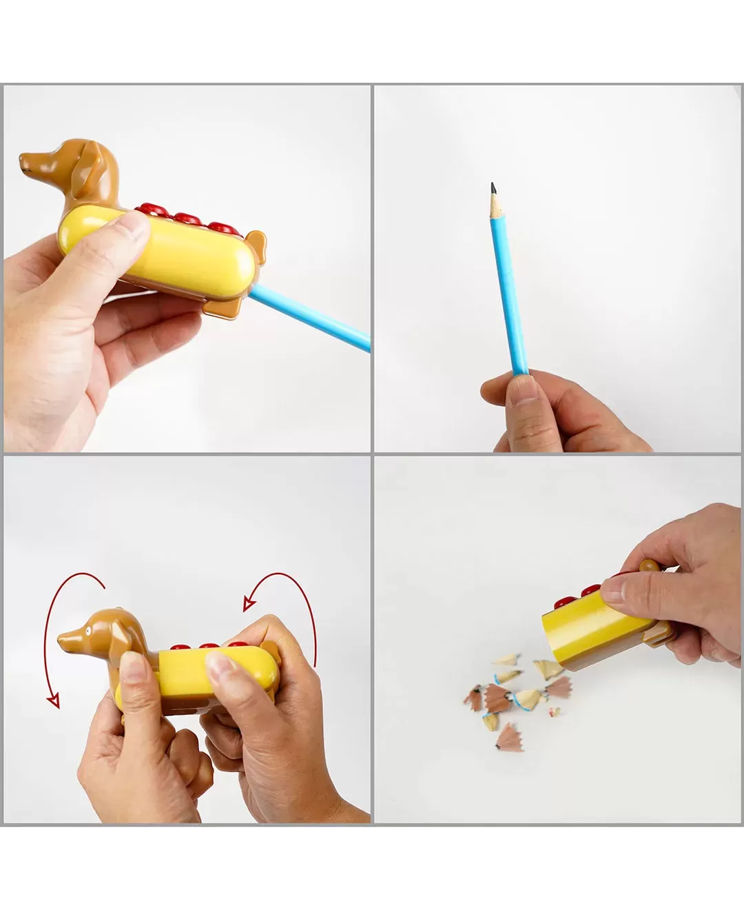 ホットドッグ型鉛筆削り