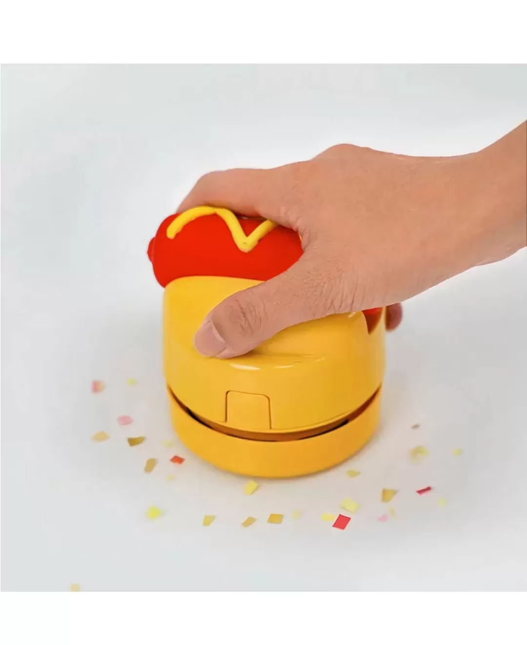 ホットドッグ型卓上クリーナー