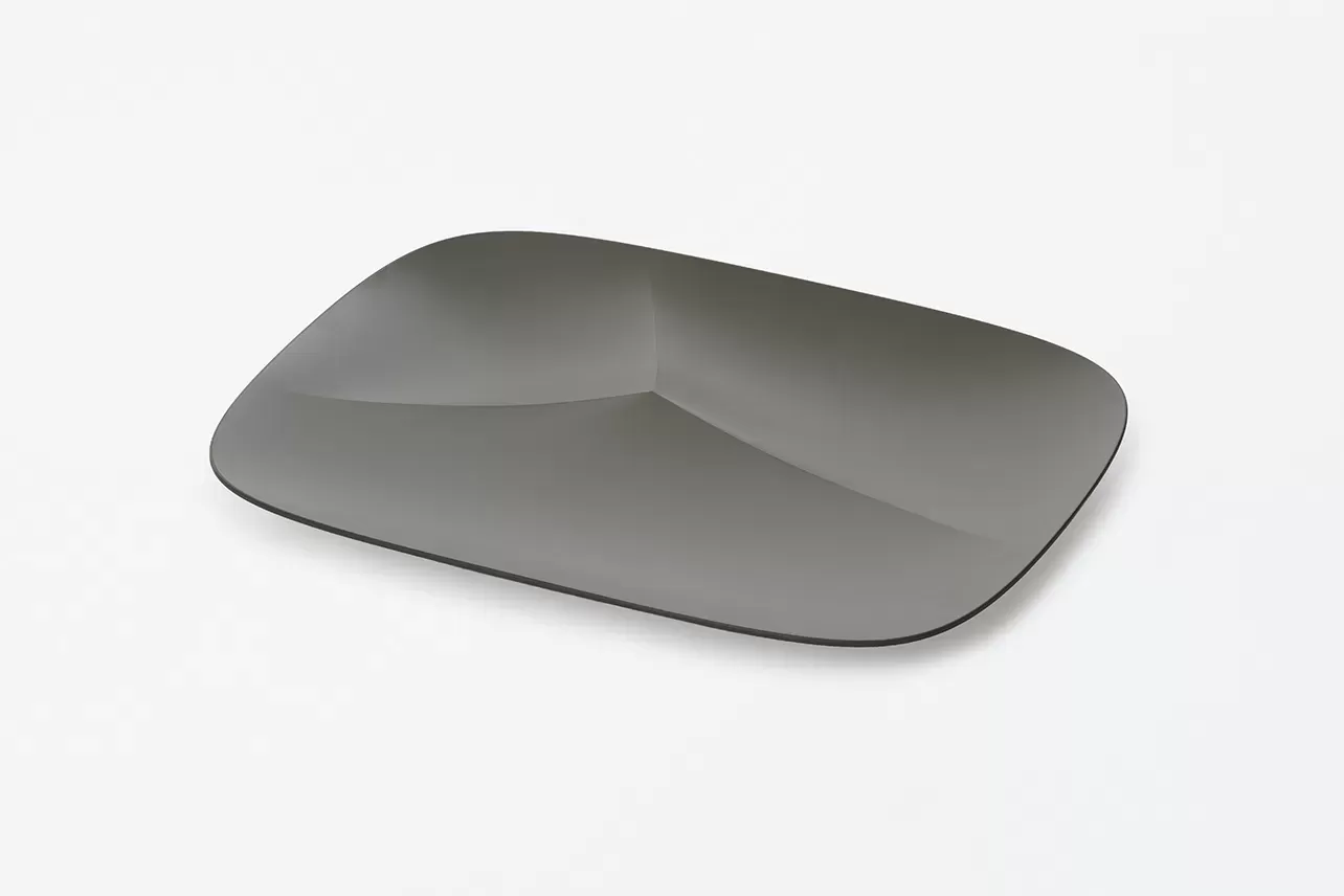 ワンディッシュ　レクタングル　グレー