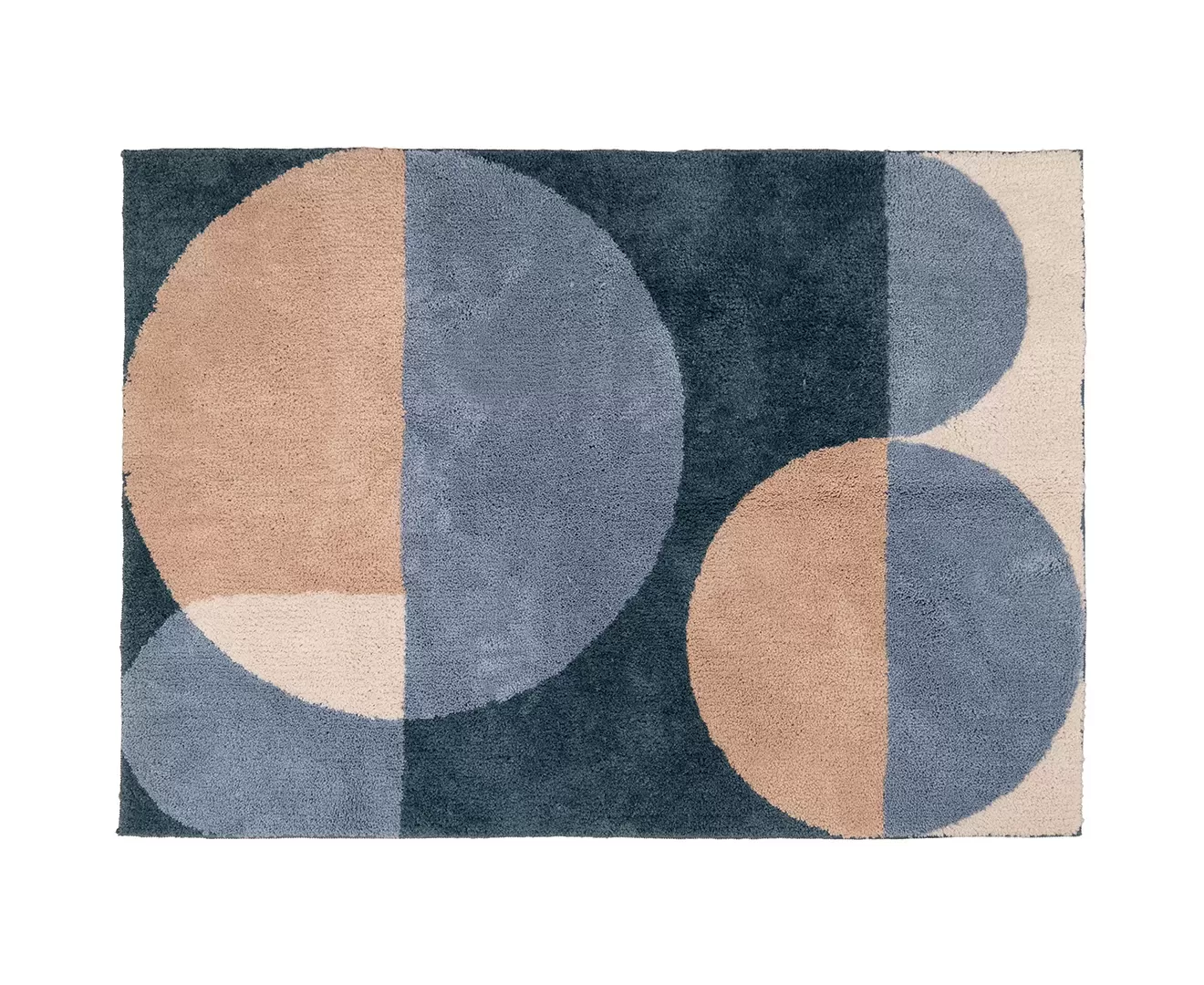 001496 GEOMETRIC HOOK RUG 100×140