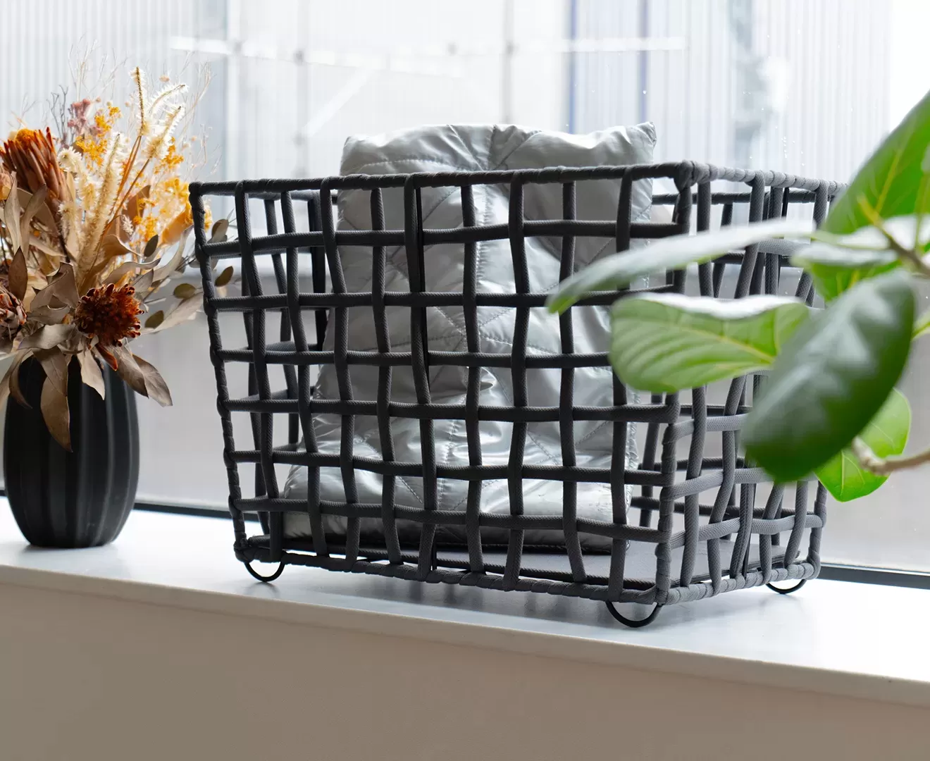 003444 ROUGH KNIT STORAAGE BASKET