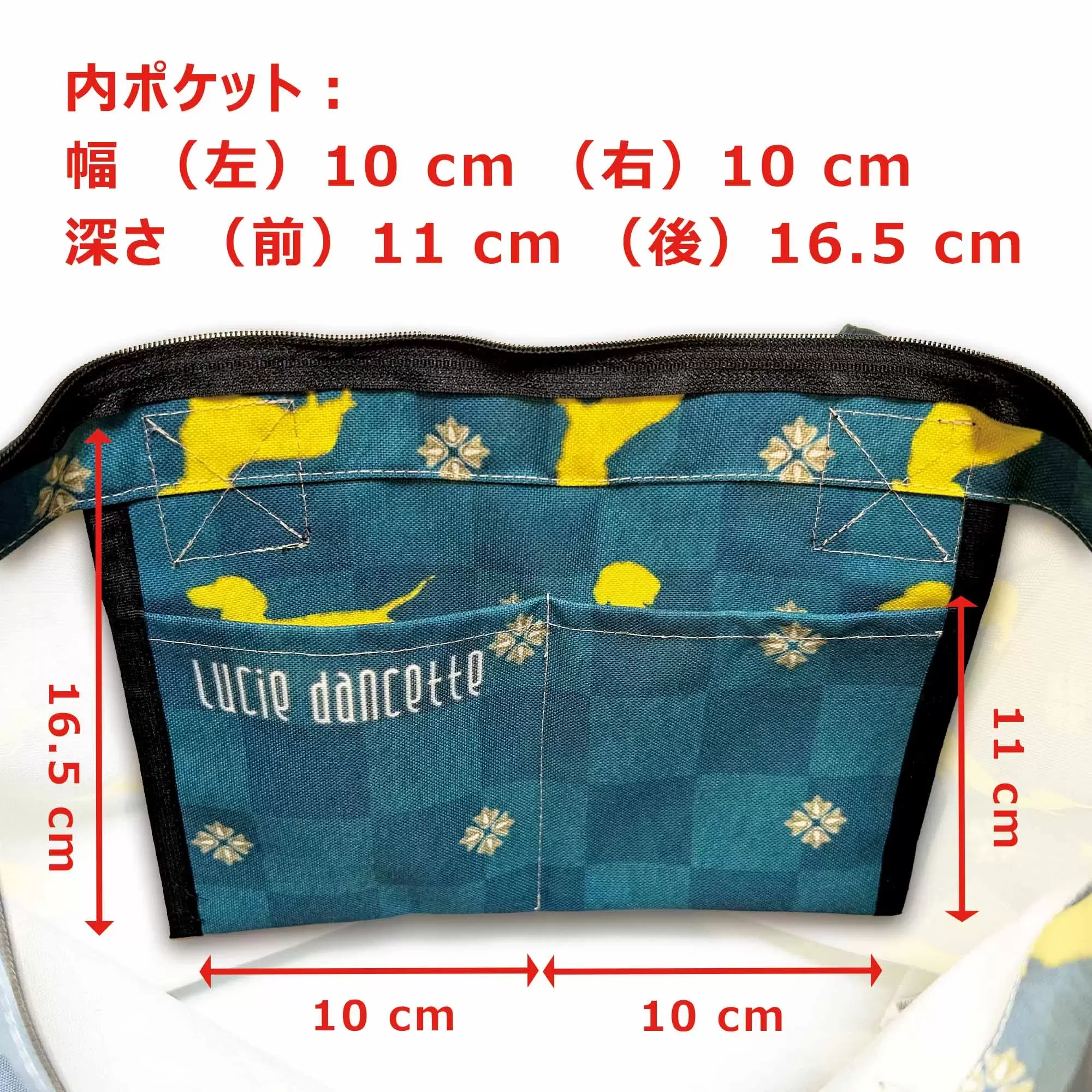 NEW!! T4J | 横長トートバッグ・ジップトップ
