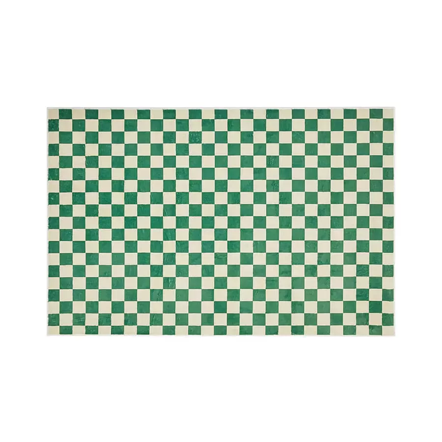 モロッカングリーン ふかふかラグ 140×200