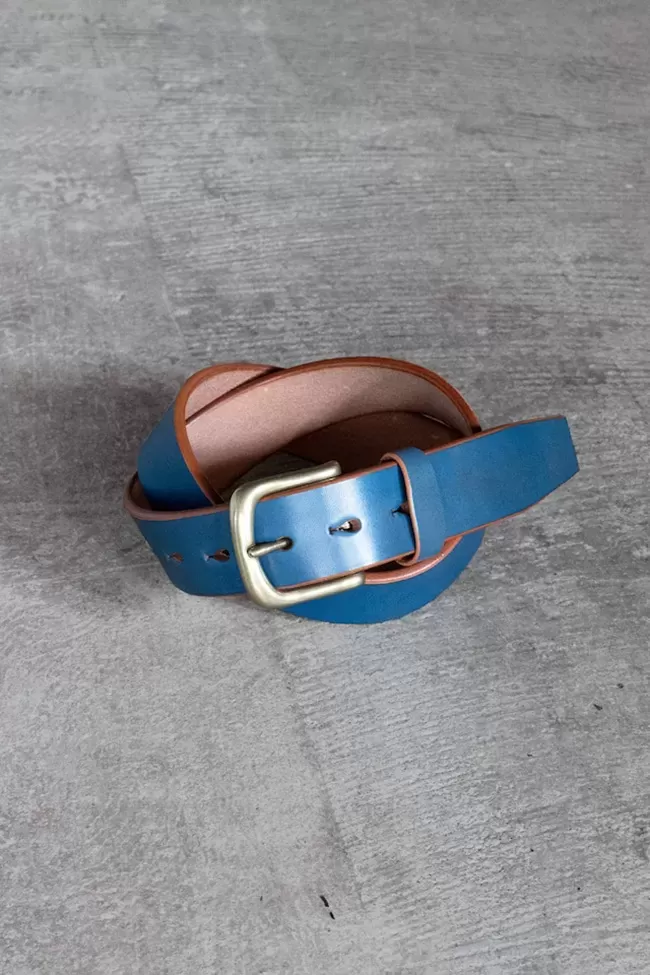 Wide Harness Leather Belt /35mm