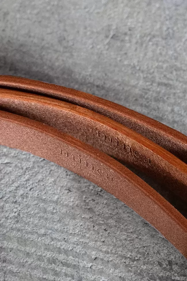 Wide Harness Leather Belt /35mm