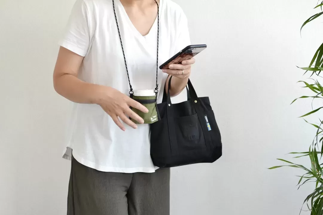 TsURUSU / ツルス  2way Neck Mini Wallet & Drink Holder / 2ウェイ ネックミニウォレット＆ドリンクホルダー