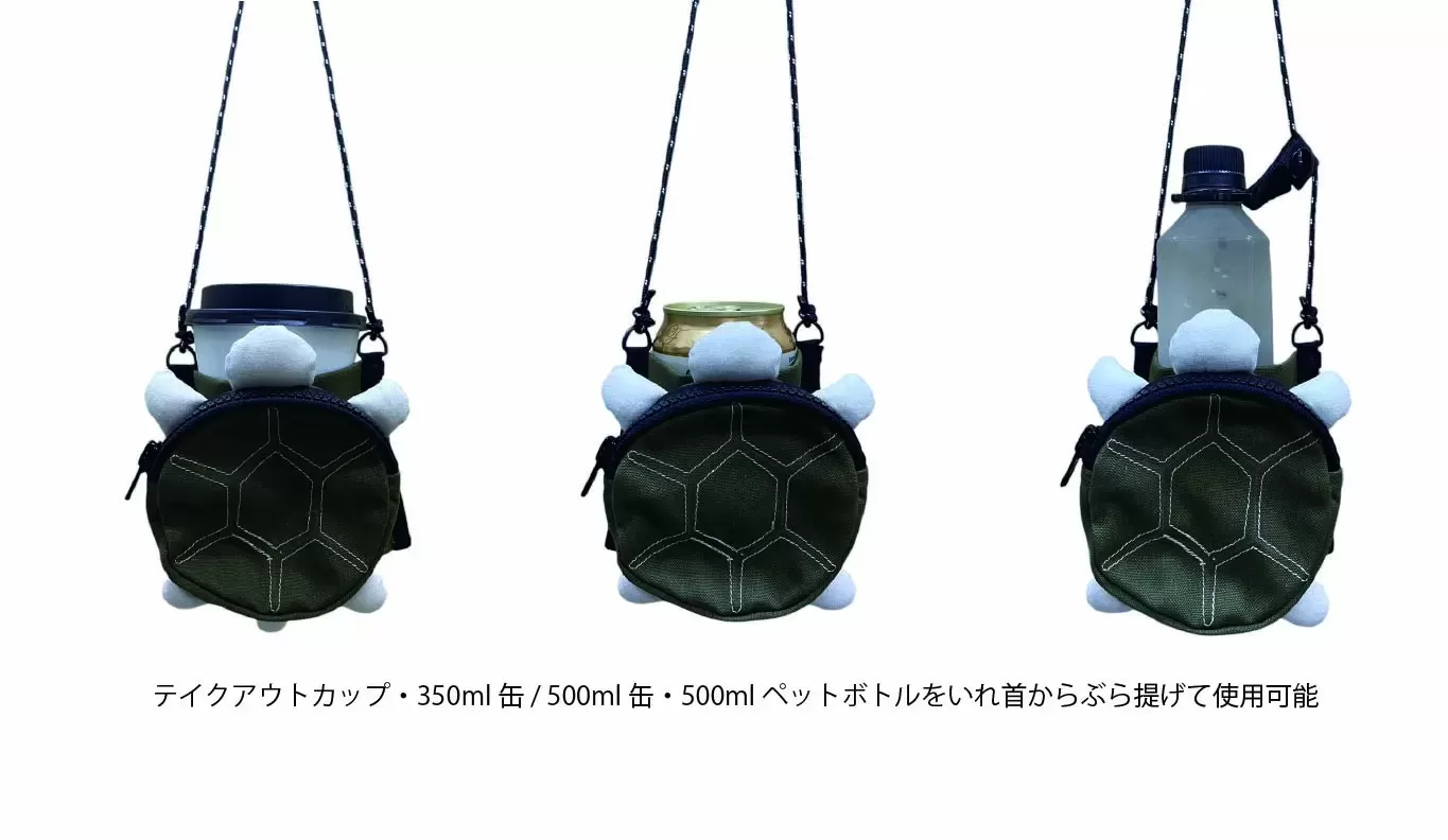 TsURUSU -well came osaka- 2way Neck Coin case & Drink Holder