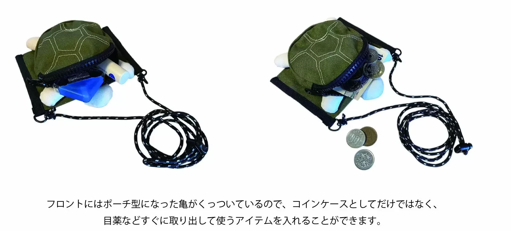TsURUSU -well came osaka- 2way Neck Coin case & Drink Holder