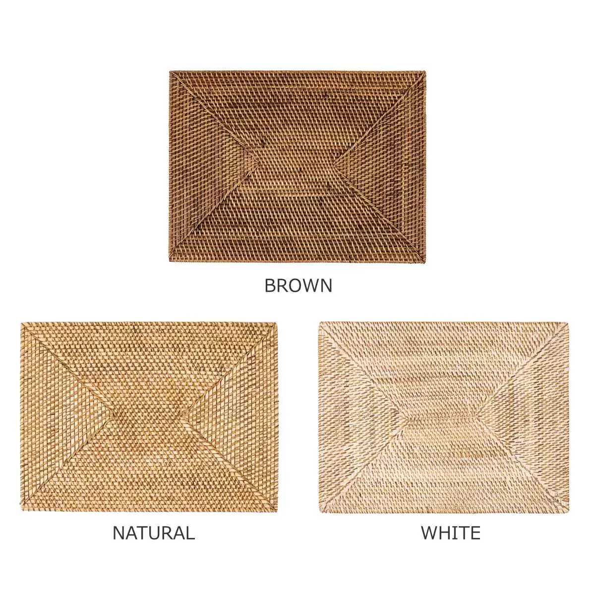 ZICZAC / ジックザック RATTAN（ラタン）Placemat  Rectangle