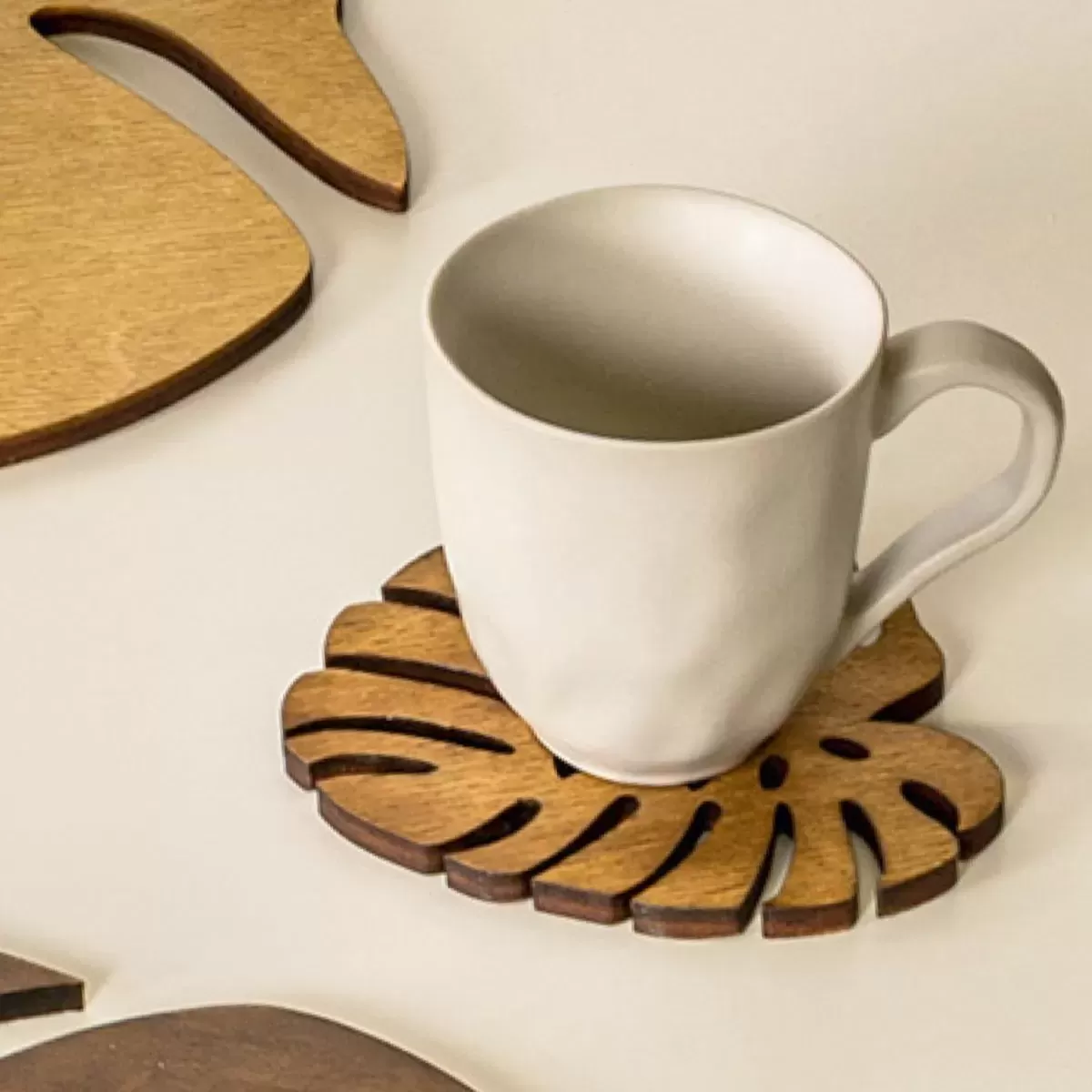 ZICZAC / ジックザック BIRCH（バーチ）Coaster Monstera