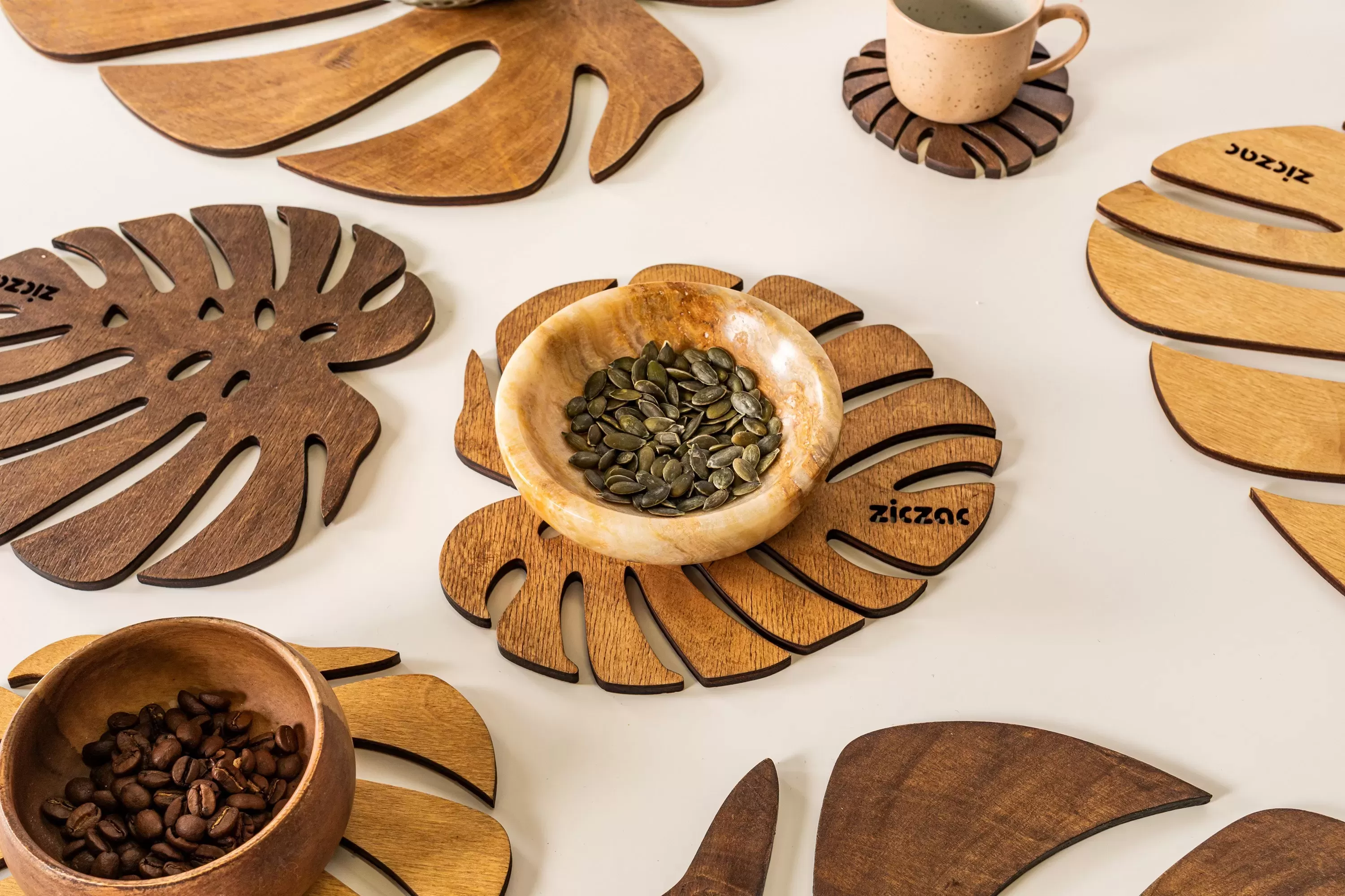 ZICZAC / ジックザック BIRCH（バーチ）Trivet Monstera