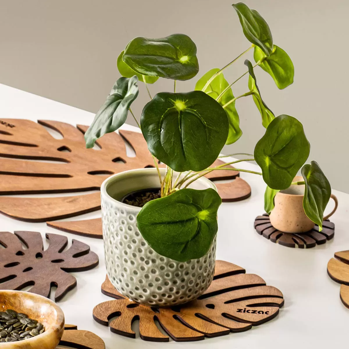 ZICZAC / ジックザック BIRCH（バーチ）Trivet Monstera