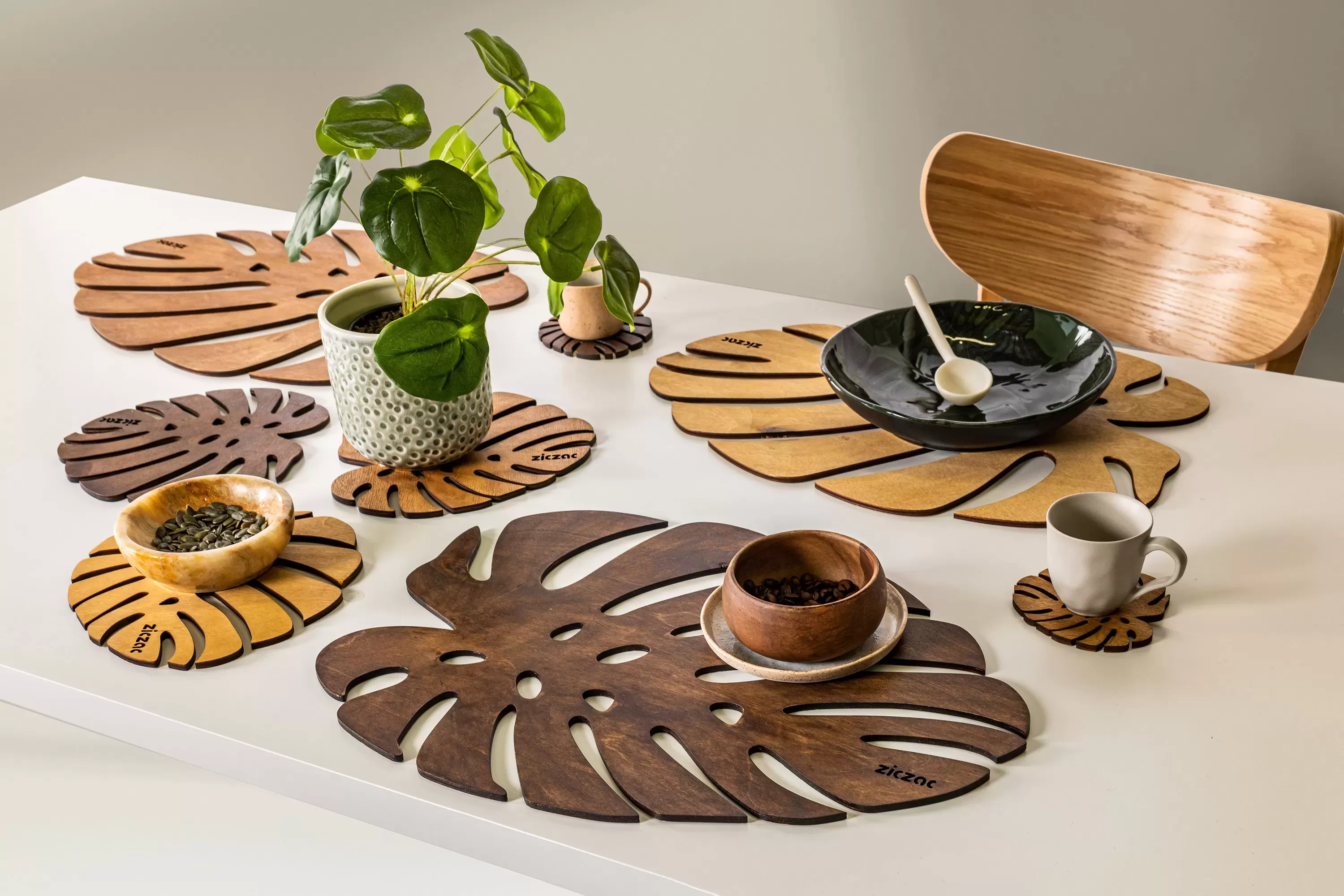 ZICZAC / ジックザック BIRCH（バーチ）Placemat Monstera
