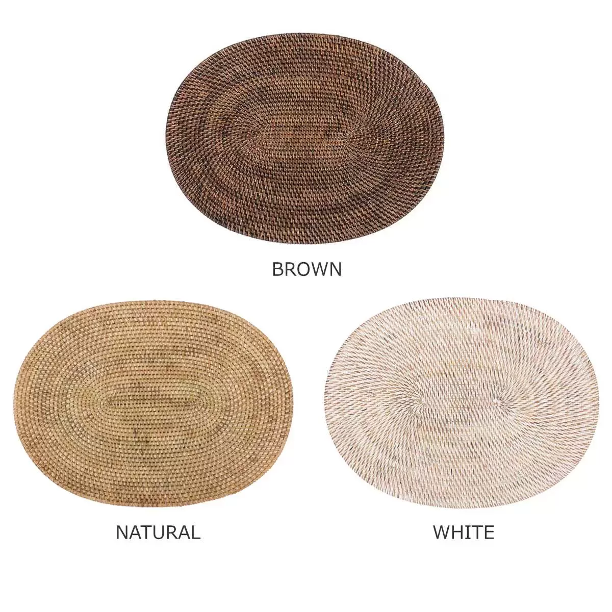 ZICZAC / ジックザック RATTAN（ラタン）Placemat Oval