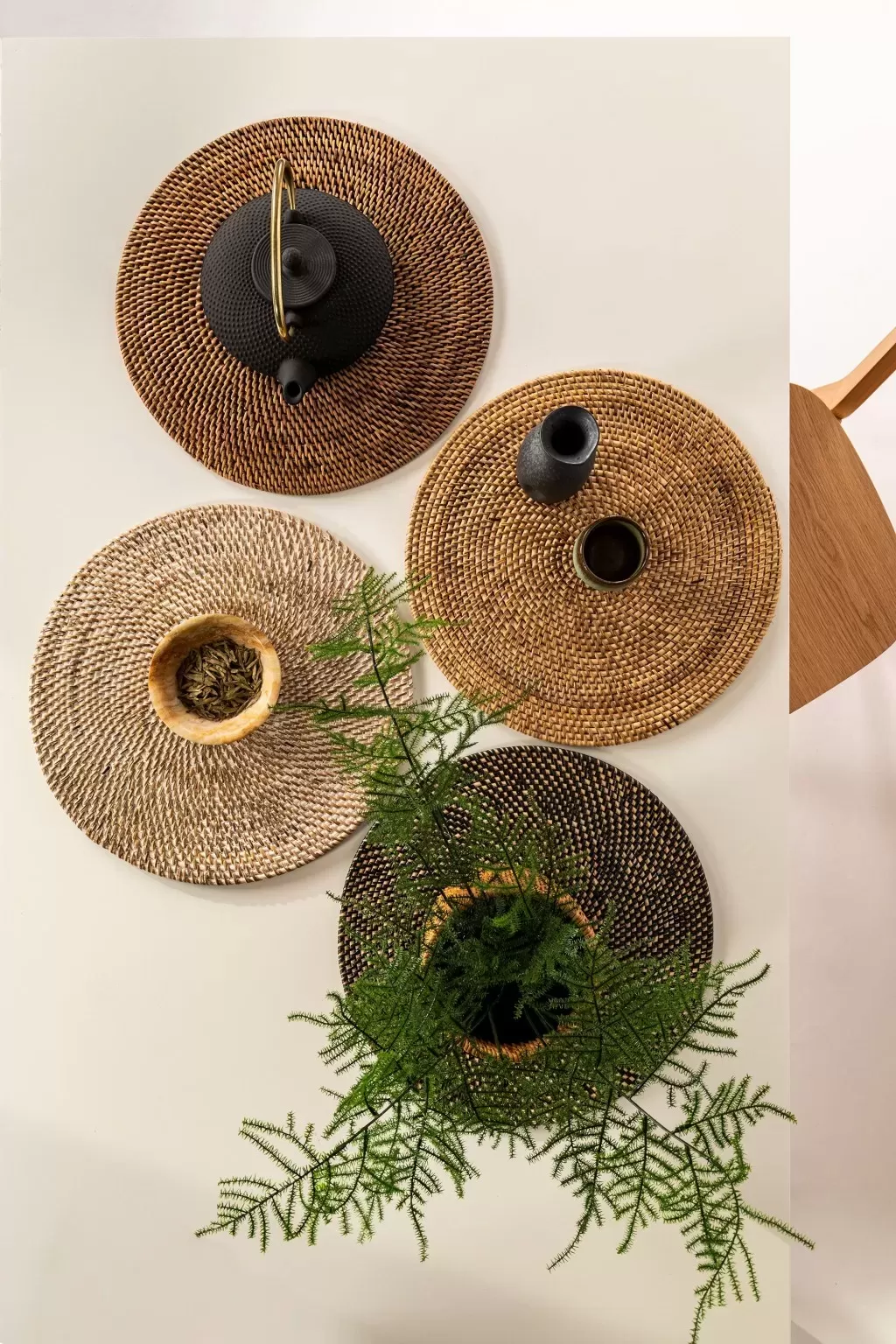 ZICZAC / ジックザック RATTAN（ラタン）Placemat Round