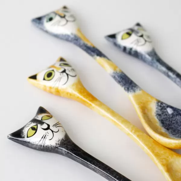 Hannah Turner / ハンナターナーのスプーン Spoons Set of 4 Cat(猫のスプーン)