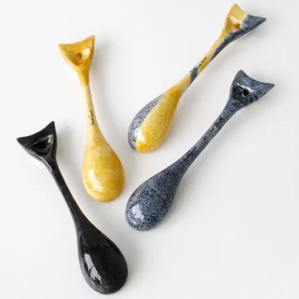 Hannah Turner / ハンナターナーのスプーン Spoons Set of 4 Cat(猫のスプーン)