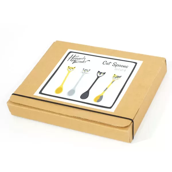 Hannah Turner / ハンナターナーのスプーン Spoons Set of 4 Cat(猫のスプーン)