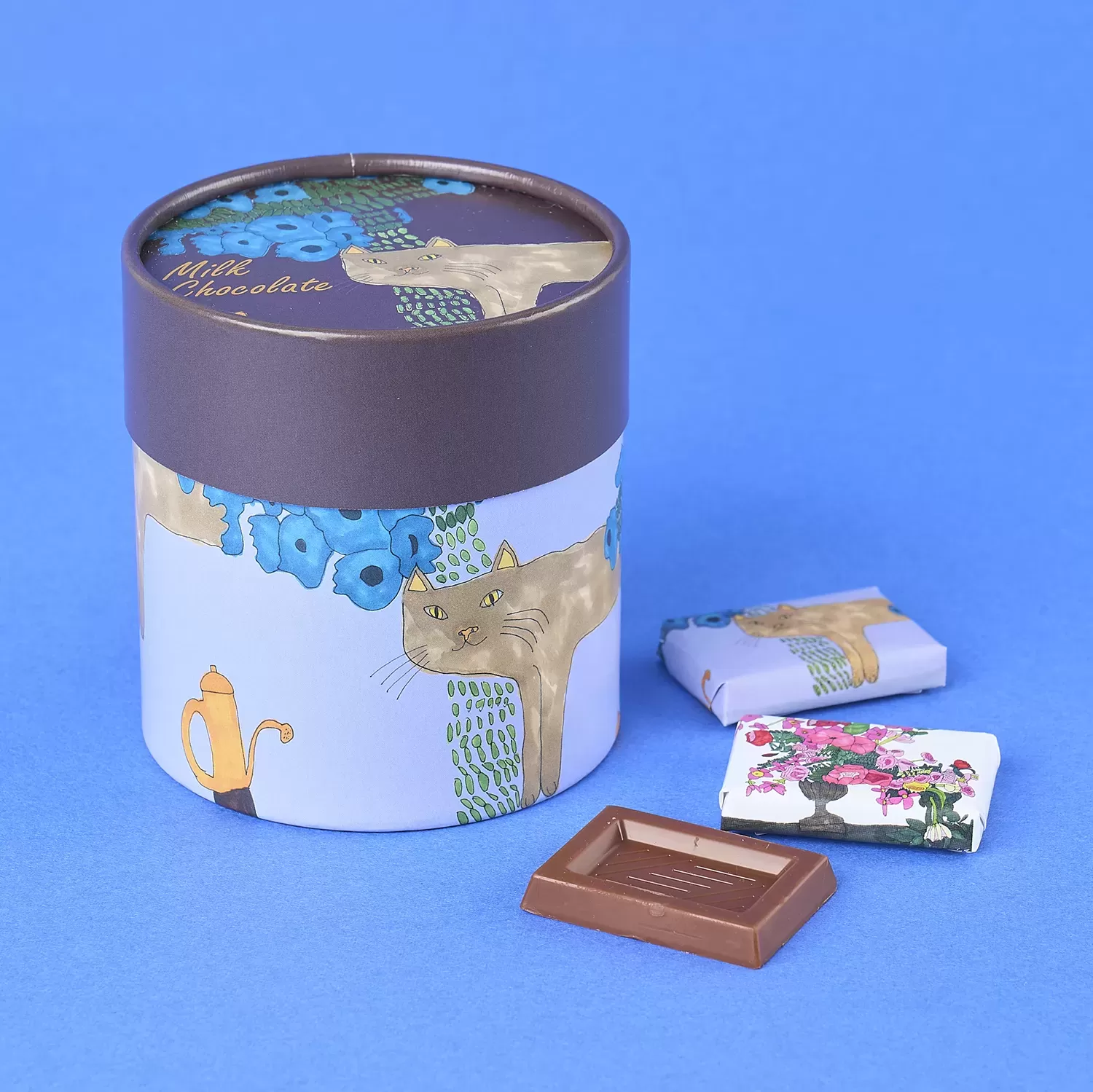 Artisan Chocolate ART BOX　「青い花と猫とじょうろ」