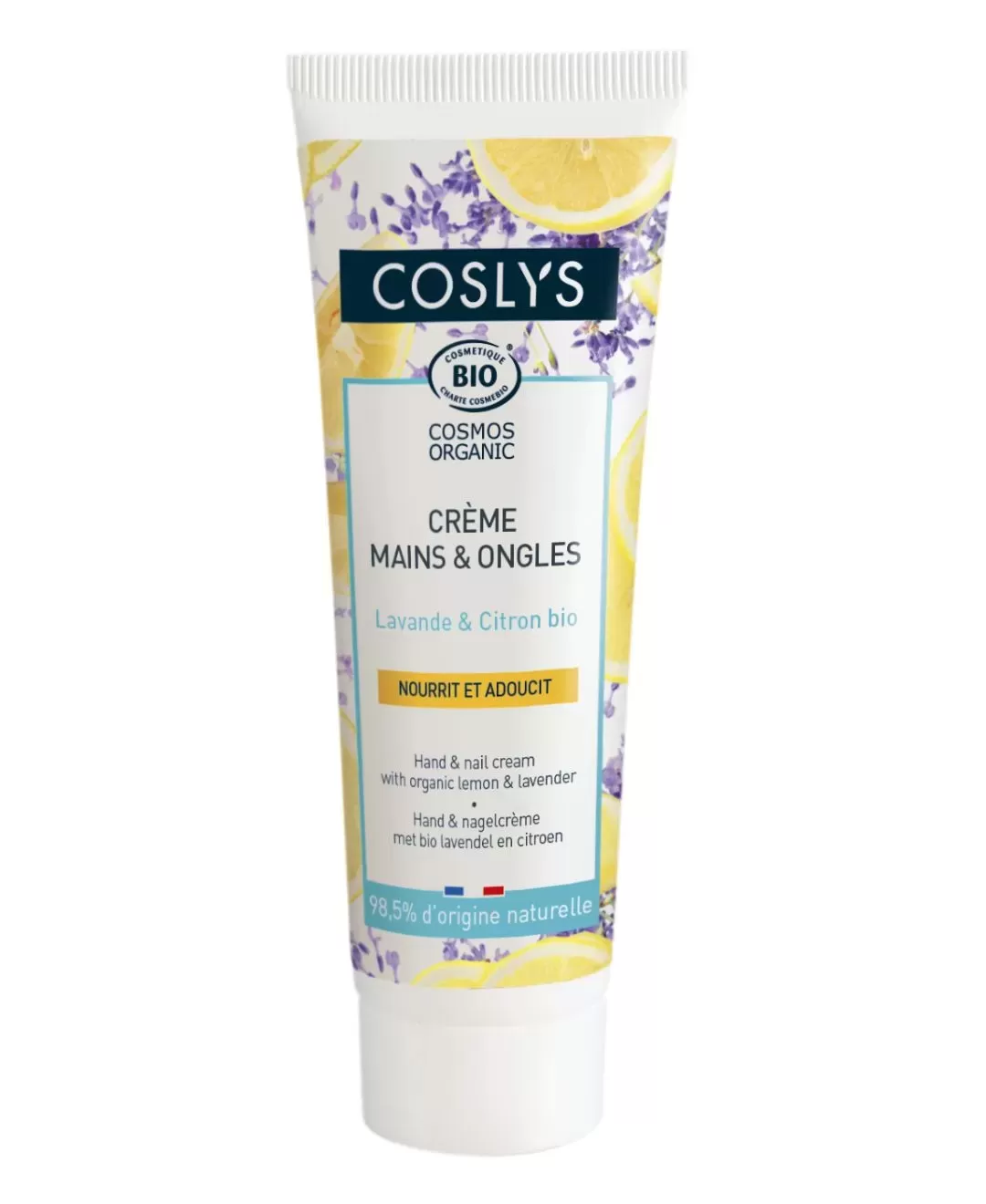 COSLYSハンド＆ネイルクリーム　レモン＆ラベンダー